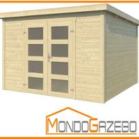 Zamba 4 casa gazebo legno 270x270 spess 28 mm