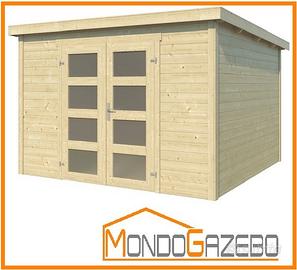 Zamba 4 casa gazebo legno 270x270 spess 28 mm