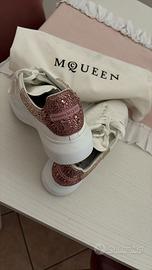 Alexander McQueen Oversized White/Pink Crystal