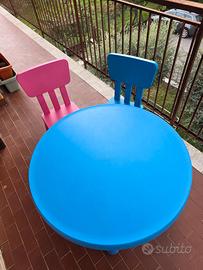 Tavolo mammut con due sedie Ikea