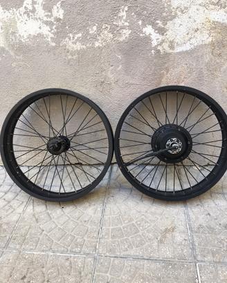 Motore Completo  E Ruota Anteriore Bici Elettrica
