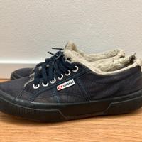 Scarpe superga invernali blu scuro