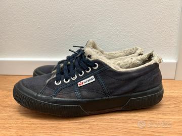 Scarpe superga invernali blu scuro