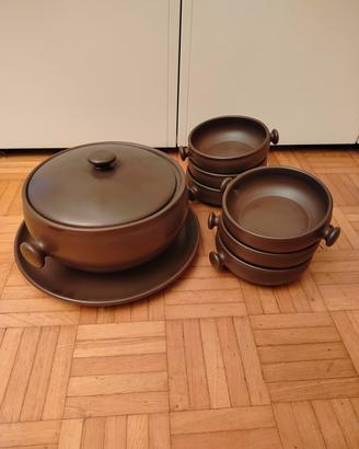 Set zuppiera in ceramica 