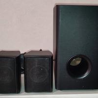 Kit casse acustiche 4x15W RMS per PC,home theater 