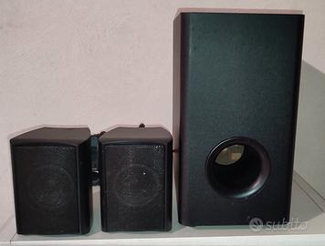 Kit casse acustiche 4x15W RMS per PC,home theater 