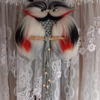 Gufo di macrame ( cerchio di 30cm )