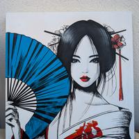 Quadro Moderno Stile Pop Art / Manga – Ritratto Do