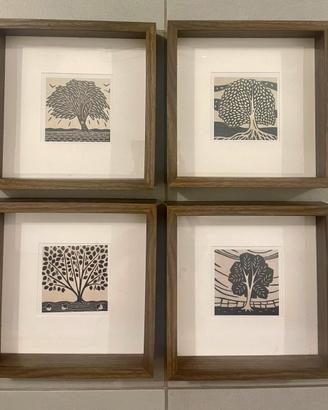 Set 4 quadri - Alberi