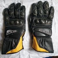 GUANTI da MOTO PELLE  tag. L / Protezioni carbonio