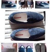 Mocassino Slip-on Prada in pelle scamosciata 35.5