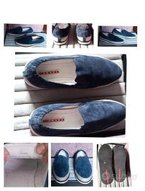 Mocassino Slip-on Prada in pelle scamosciata 35.5