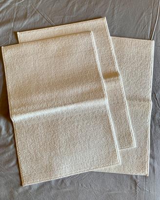 Set tre tappeti bagno bianchi Ikea