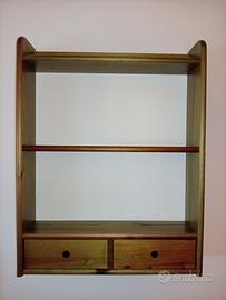 Etagere piattaia mensola in legno verde