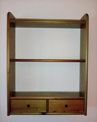 Etagere piattaia mensola in legno verde
