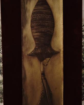 scultura su tela di Celestino Gallinaro