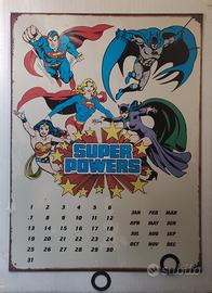 Targa in Metallo  Vintage - DC Super Power 40x30