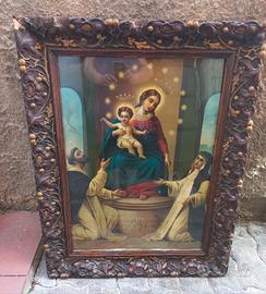 quadro antico Madonna del Rosario