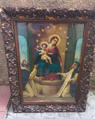 quadro antico Madonna del Rosario