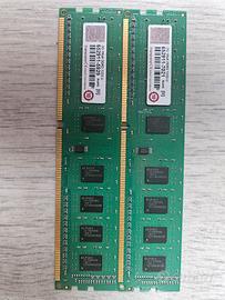 4GB - 2x 2GB DDR3 RAM Transcend 1333MHz