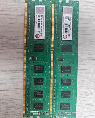 4GB - 2x 2GB DDR3 RAM Transcend 1333MHz