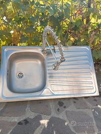 Lavello da incasso in acciaio inox CM Mondial 86x5