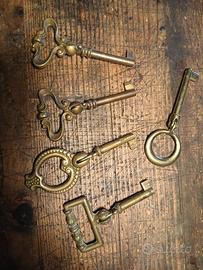 chiavi maniglie vintage mobili decorative 