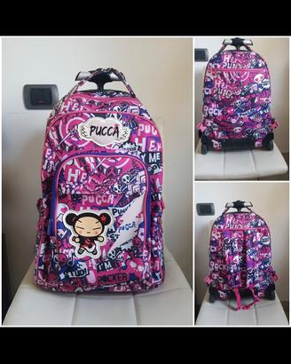 Trolley zaino scuola Pucca