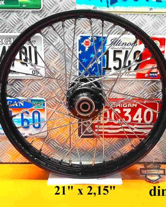 Harley Davidson cerchio ruota lega raggi 16 19 21