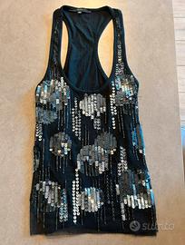 Canotta CELYN B pezzo unico con paillettes