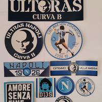 10 ADESIVI ULTRAS NAPOLI CURVA B PAPER ADESIVA NON