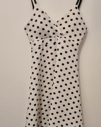Vestito a poi bianco e nero 