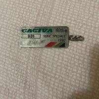 targhetta cagiva elephant 900ie numerata