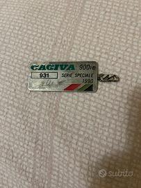 targhetta cagiva elephant 900ie numerata