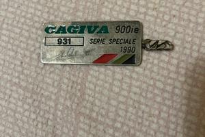 targhetta cagiva elephant 900ie numerata