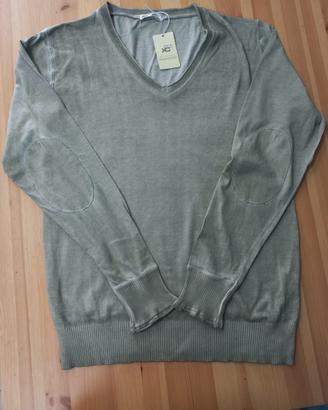 Maglia Xcape da uomo,  Large nuova verde in cotone