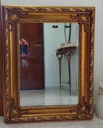 Spechio per arredamento, cornice in legno massello