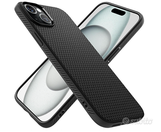 Cover Spigen compatibile con iPhone 15: nero opaco