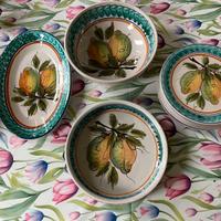 Set 8 pz ceramiche Siciliane limoni