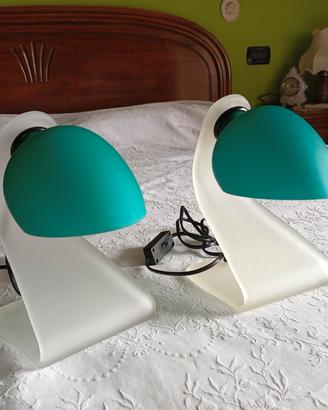 Coppia lampade De Majo/ Murano, anni 70/80