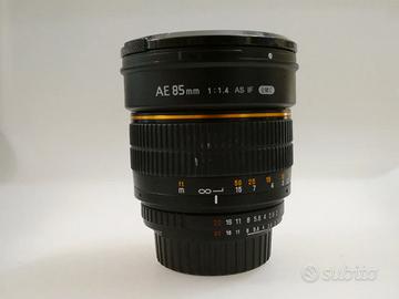 Samyang 85mm f/1.4 AE (per Nikon) - USATO