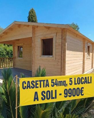 CASETTA ALMERIA 54mq 5 LOCALI  NUOVA 44 O 58mm