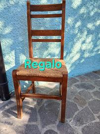 sedie in legno impagliate