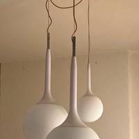 Lampadario Artemide Castore tre globi