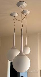 Lampadario Artemide Castore tre globi
