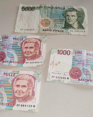 Carta moneta lire