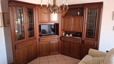 Mobile soggiorno classico ad angolo in legno – Par