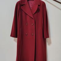 Cappotto donna lungo bordeaux taglia 45(50-52) 