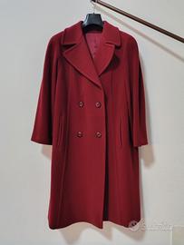 Cappotto donna lungo bordeaux taglia 45(50-52) 