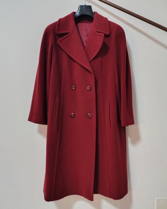 Cappotto donna lungo bordeaux taglia 45(50-52) 